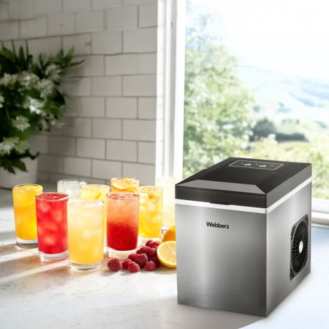 WEBBER Kostkarka do lodu WEBBER domowa maszyna do kostek 10kg 165W ekspresowy lód WEBBER Kostkarka do lodu WEBBER domowa maszyna do kostek 10kg 165W ekspresowy lód