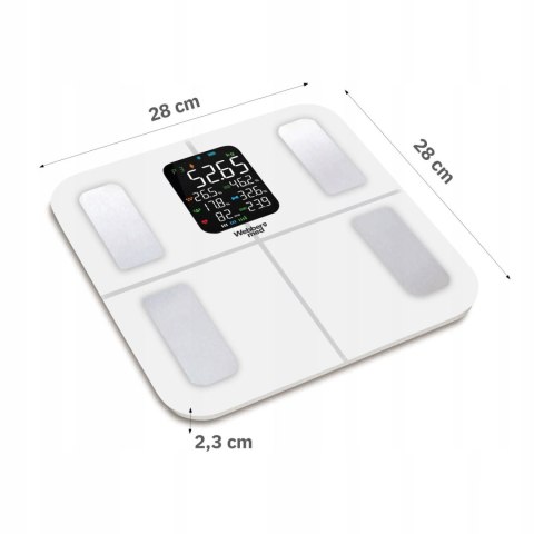 Webber Med Waga Łazienkowa Analityczna 16 Parametrów Apple Health, Google Fit, IF1320B Webber Med Waga Łazienkowa Analityczna 16 Parametrów Apple Health, Google Fit, IF1320B