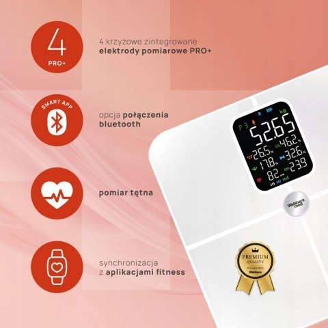 Webber Med Waga Łazienkowa Analityczna 16 Parametrów Apple Health, Google Fit, IF1321B Webber Med Waga Łazienkowa Analityczna 16 Parametrów Apple Health, Google Fit, IF1321B