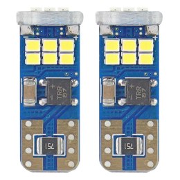 Żarówki led canbus 18smd ultrabright 2016 t10e w5w white 12v 24v amio-01292