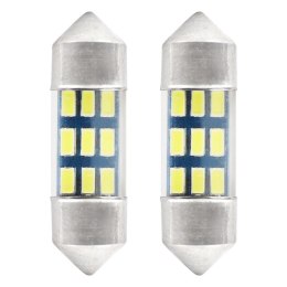 Żarówki led standard 3014 9smd festoon c5w c10w c3w 31mm white 12v amio-01089