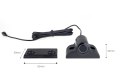 Zestaw czujników parkowania cofania buzzer 4 sensory czarne truck 19mm