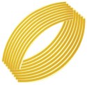 AG555D Naklejki odblaskowe na koła yellow