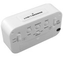 AK240C Cyfrowy budzik white led biały