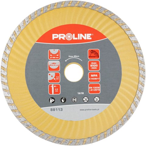 Tarcza diam. super turbo (mat.bud) 180*2.7*7.5*22.2 proline Tarcza diam. super turbo (mat.bud) 180*2.7*7.5*22.2 proline