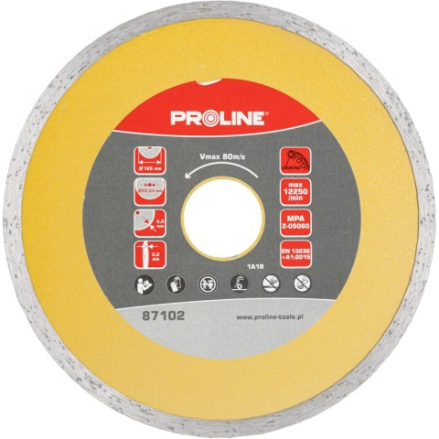 Tarcza diamentowa pełna (mat.bud) 125*2.2*5.0*22.23 proline Tarcza diamentowa pełna (mat.bud) 125*2.2*5.0*22.23 proline