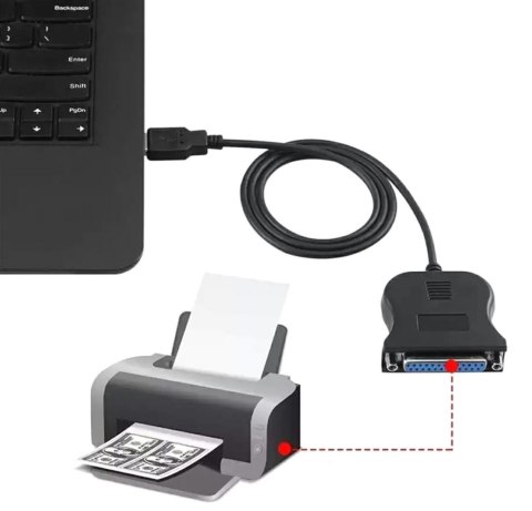 AK72 Adapter usb na lpt wtyczka żeńska AK72 Adapter usb na lpt wtyczka żeńska