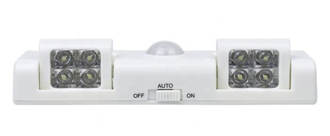 ZD26A Lampka 8 led czujnik ruchu biała ZD26A Lampka 8 led czujnik ruchu biała