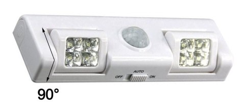 ZD26A Lampka 8 led czujnik ruchu biała ZD26A Lampka 8 led czujnik ruchu biała