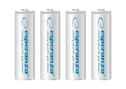 EZA104W Esperanza akumulatorki ni-mh aa 2000mah 4szt. białe EZA104W Esperanza akumulatorki ni-mh aa 2000mah 4szt. białe