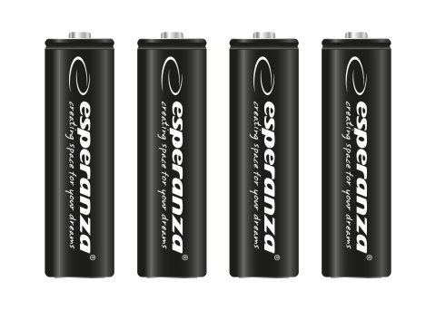 EZA106 Esperanza akumulatorki ni-mh aa high-capacity 2600mah 4szt czarne EZA106 Esperanza akumulatorki ni-mh aa high-capacity 2600mah 4szt czarne