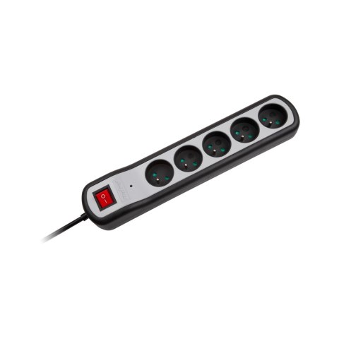 Listwa zasilająca Rebel 5 gniazd z przełącznikiem (3m, 3x1,5mm) Listwa zasilająca Rebel 5 gniazd z przełącznikiem (3m, 3x1,5mm)