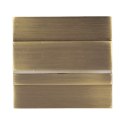 CYGNUS LED 1,2W, oprawa schodowa natynkowa, 12V DC, 100lm, 6000K, mosiądz