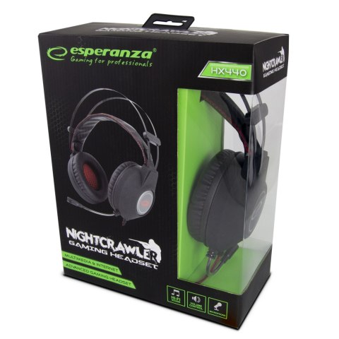 EGH440 Esperanza słuchawki z mikrofonem gaming nightcrawler EGH440 Esperanza słuchawki z mikrofonem gaming nightcrawler