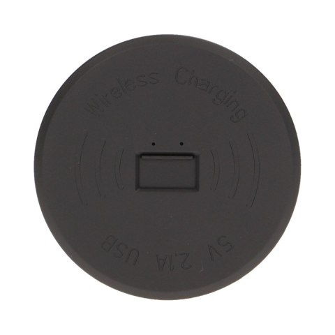 Bezprzewodowa ładowarka indukcyjna z dodatkowym portem USB, czarna Bezprzewodowa ładowarka indukcyjna z dodatkowym portem USB, czarna