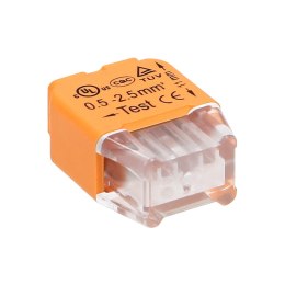 Złączka instalacyjna wciskana 2-przewodowa; na drut 0,75-2,5mm?; IEC 300V/24A; 10 szt.