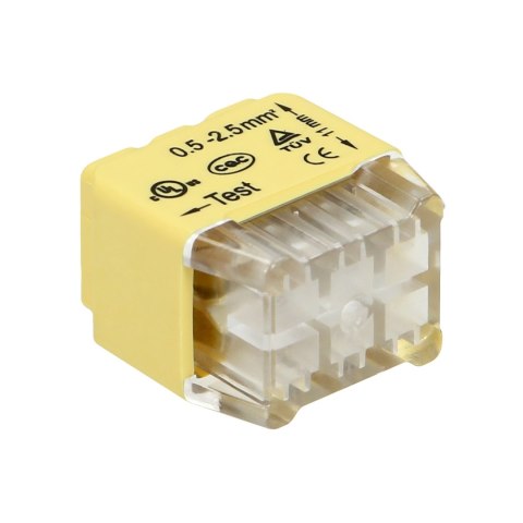 Złączka instalacyjna wciskana 6-przewodowa; dwurzędowa; na drut 0,75-2,5mm?; IEC 300V/24A; 10 szt. Złączka instalacyjna wciskana 6-przewodowa; dwurzędowa; na drut 0,75-2,5mm?; IEC 300V/24A; 10 szt.