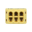Złączka instalacyjna wciskana 6-przewodowa; dwurzędowa; na drut 0,75-2,5mm?; IEC 300V/24A; 10 szt.