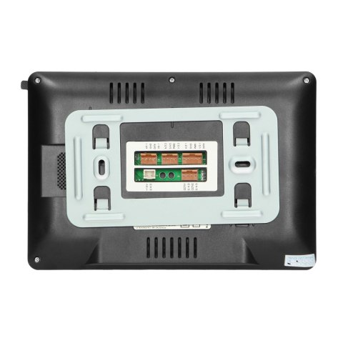 Zestaw wideodomofonowy 4-rodzinny, bezsłuchawkowy, kolor, LCD 7", menu OSD, sterowanie bramą, czarny NOVEO MULTI4 Zestaw wideodomofonowy 4-rodzinny, bezsłuchawkowy, kolor, LCD 7", menu OSD, sterowanie bramą, czarny NOVEO MULTI4