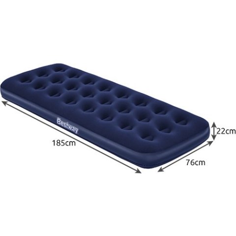 Bestway Materac pojedynczy 185x76x22cm - BESTWAY 67000 Bestway Materac pojedynczy 185x76x22cm - BESTWAY 67000