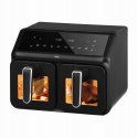 ELDOM Frytkownica dwukomorowa, beztłuszczowa, Airfryer, duża podwójna 8l