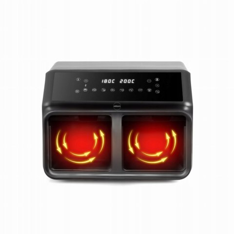 ELDOM Frytkownica dwukomorowa, beztłuszczowa, Airfryer, duża podwójna 8l ELDOM Frytkownica dwukomorowa, beztłuszczowa, Airfryer, duża podwójna 8l