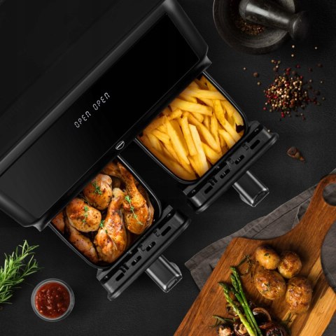 ELDOM Frytkownica dwukomorowa, beztłuszczowa, Airfryer, duża podwójna 8l ELDOM Frytkownica dwukomorowa, beztłuszczowa, Airfryer, duża podwójna 8l