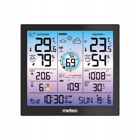METEO Stacja Pogodowa POGODY Bezprzewodowa METEO Higrometr Barometr WIFI SP602 METEO Stacja Pogodowa POGODY Bezprzewodowa METEO Higrometr Barometr WIFI SP602