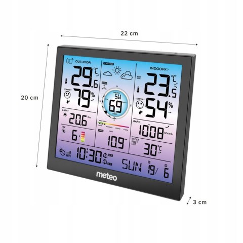METEO Stacja Pogodowa POGODY Bezprzewodowa METEO Higrometr Barometr WIFI SP602 METEO Stacja Pogodowa POGODY Bezprzewodowa METEO Higrometr Barometr WIFI SP602