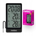 METEO Stacja Pogodowa Termometr zewnętrzny pokojowy wewnętrzny METEO SP111C