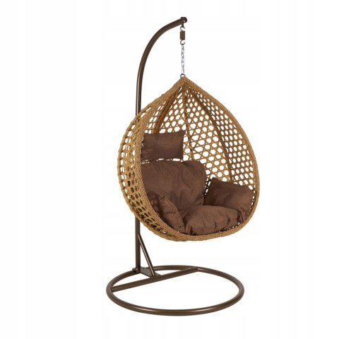 NUFORMA FOTEL WISZĄCY BUJANY OGRODOWY KOSZ HUŚTAWKA JAJO KOKON PREMIUM + PODUSZKI NUFORMA FOTEL WISZĄCY BUJANY OGRODOWY KOSZ HUŚTAWKA JAJO KOKON PREMIUM + PODUSZKI