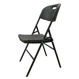 NUFORMA Krzesło Ogrodowe Cateringowe Składane 45x57x83cm Krzesło Bankietowe Czarne