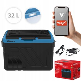WEBBER LODÓWKA KOMPRESOROWA ZAMRAŻARKA TURYSTYCZNA SAMOCHODOWA 12V/230V 32L SMART