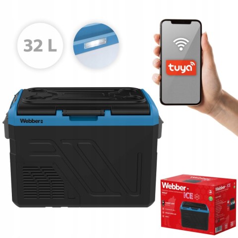 WEBBER LODÓWKA KOMPRESOROWA ZAMRAŻARKA TURYSTYCZNA SAMOCHODOWA 12V/230V 32L SMART WEBBER LODÓWKA KOMPRESOROWA ZAMRAŻARKA TURYSTYCZNA SAMOCHODOWA 12V/230V 32L SMART