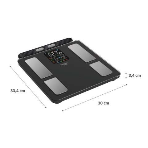 WEBBER Waga Łazienkowa Analityczna 15 Parametrów Apple Health, Google Fit, IF2825A WEBBER Waga Łazienkowa Analityczna 15 Parametrów Apple Health, Google Fit, IF2825A