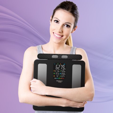 WEBBER Waga Łazienkowa Analityczna 15 Parametrów Apple Health, Google Fit, IF2825A WEBBER Waga Łazienkowa Analityczna 15 Parametrów Apple Health, Google Fit, IF2825A