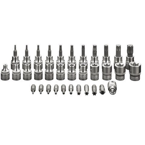 Bity Torx 3/8", zestaw 34 szt. Bity Torx 3/8", zestaw 34 szt.