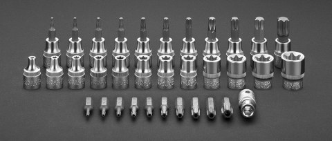 Bity Torx 3/8", zestaw 34 szt. Bity Torx 3/8", zestaw 34 szt.