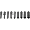 Nasadki udarowe 1/2", E10 - E24, zestaw 9 szt., CrMo