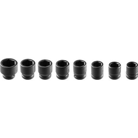 Nasadki udarowe 3/4", 26-38 mm, zestaw 8 szt. Nasadki udarowe 3/4", 26-38 mm, zestaw 8 szt.
