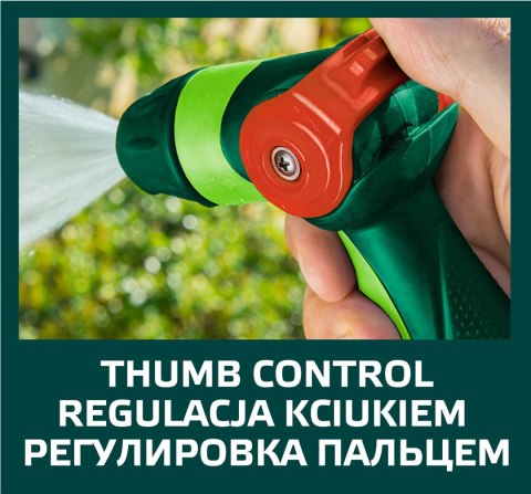Zraszacz pistoletowy regulowany z płynna regulacją strumienia Zraszacz pistoletowy regulowany z płynna regulacją strumienia