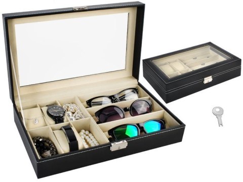 Iso Trade Organizer na zegarki i okulary czarny Iso Trade Organizer na zegarki i okulary czarny