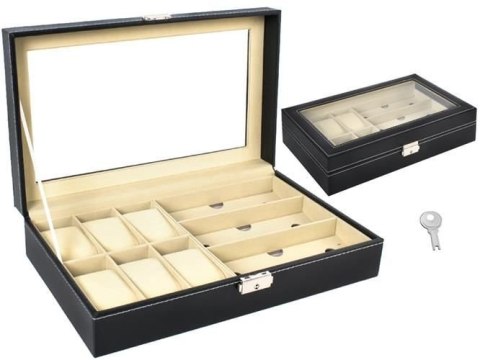 Iso Trade Organizer na zegarki i okulary czarny Iso Trade Organizer na zegarki i okulary czarny