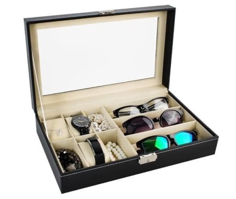 Iso Trade Organizer na zegarki i okulary czarny Iso Trade Organizer na zegarki i okulary czarny