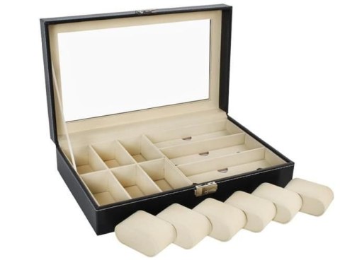 Iso Trade Organizer na zegarki i okulary czarny Iso Trade Organizer na zegarki i okulary czarny