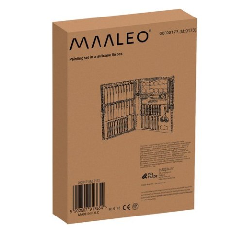 Maaleo Zestaw do malowania w walizce 86 szt Maaleo Zestaw do malowania w walizce 86 szt