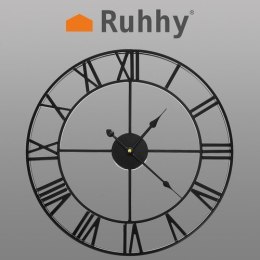 Ruhhy Zegar ścienny retro - czarny