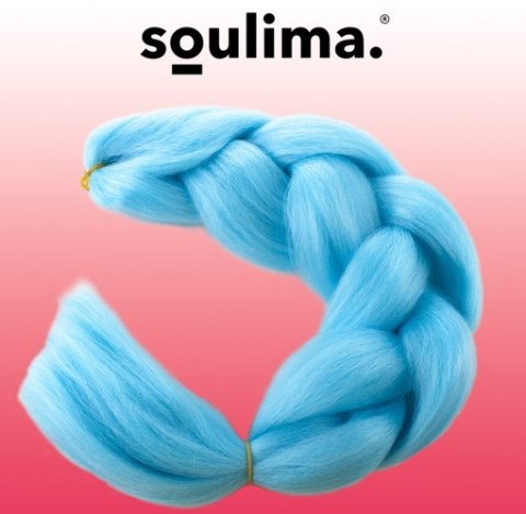 Soulima Włosy syntetyczne warkoczyki - niebieskie Soulima Włosy syntetyczne warkoczyki - niebieskie