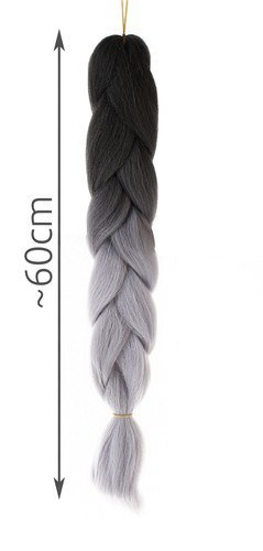 Soulima Włosy syntetyczne warkoczyki ombre sz/sz W10345 Soulima Włosy syntetyczne warkoczyki ombre sz/sz W10345