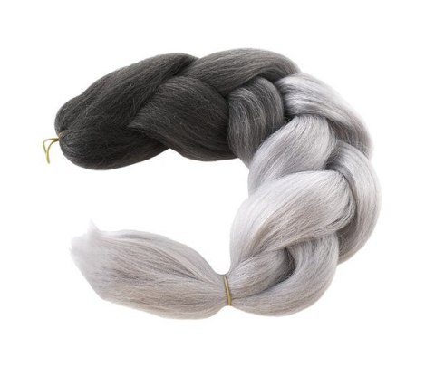 Soulima Włosy syntetyczne warkoczyki ombre sz/sz W10345 Soulima Włosy syntetyczne warkoczyki ombre sz/sz W10345